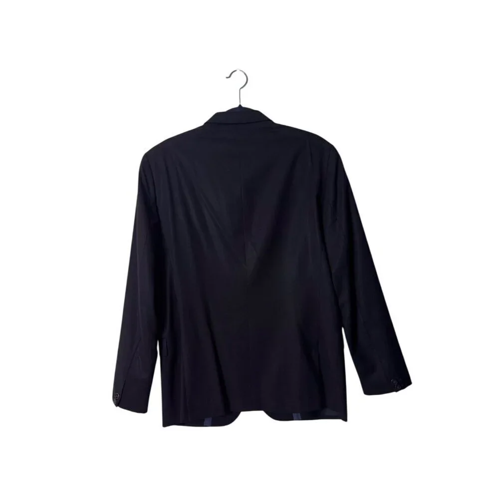 IKKS Pure Edition Mens Navy Blazer Jacket Size 54 100% Polyester